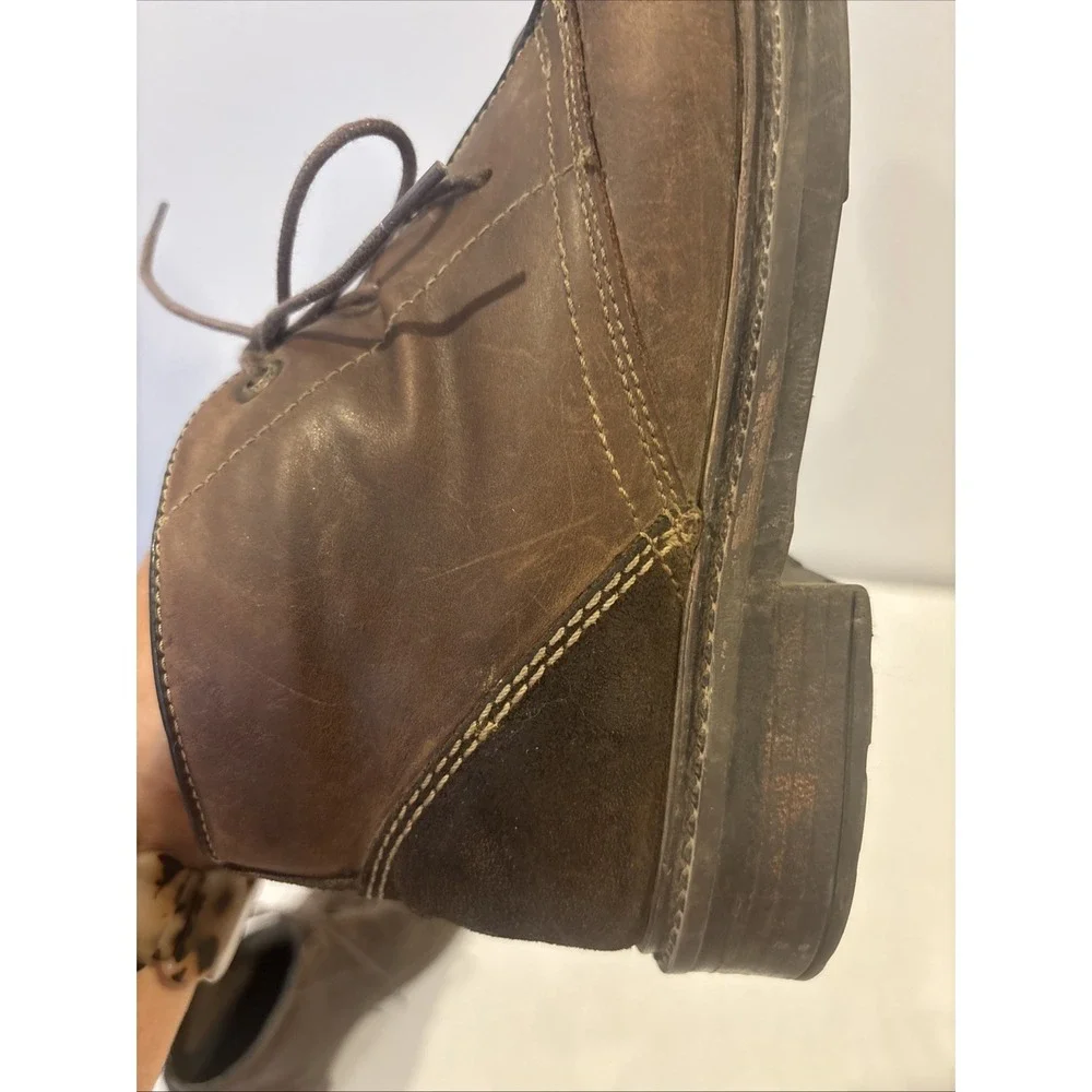 Josef Seibel Boots Mens 43 Oscar Chukka Ankle Bootie Lace Up Brown Leather